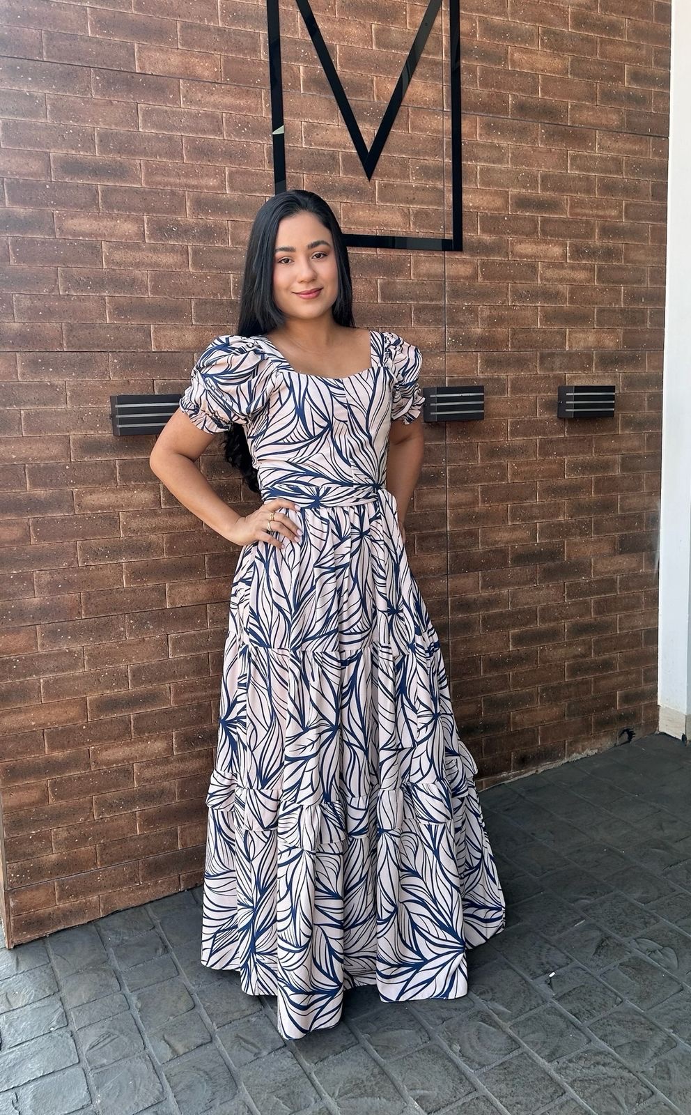 Vestido Longo Estampado