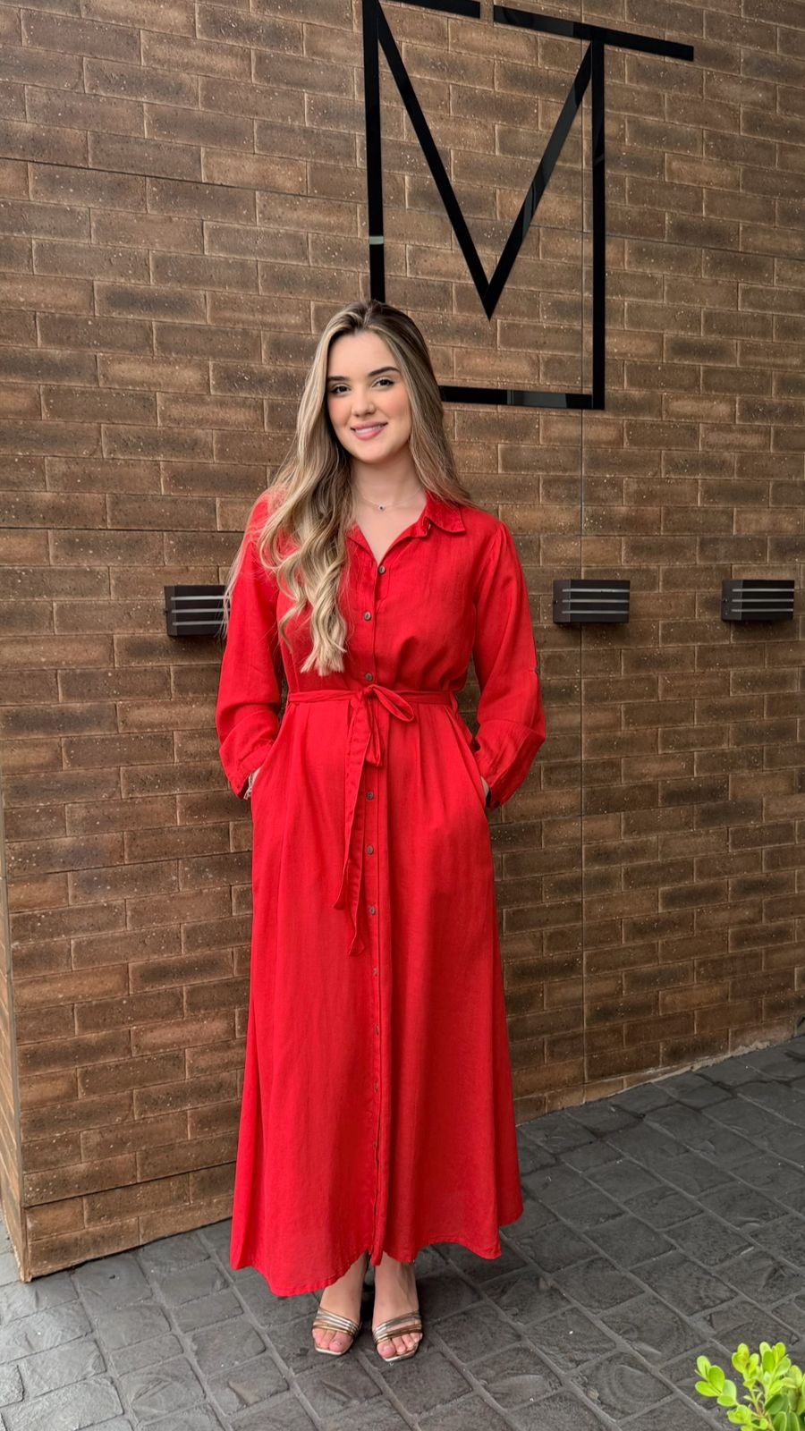 Vestido Chemise Longo