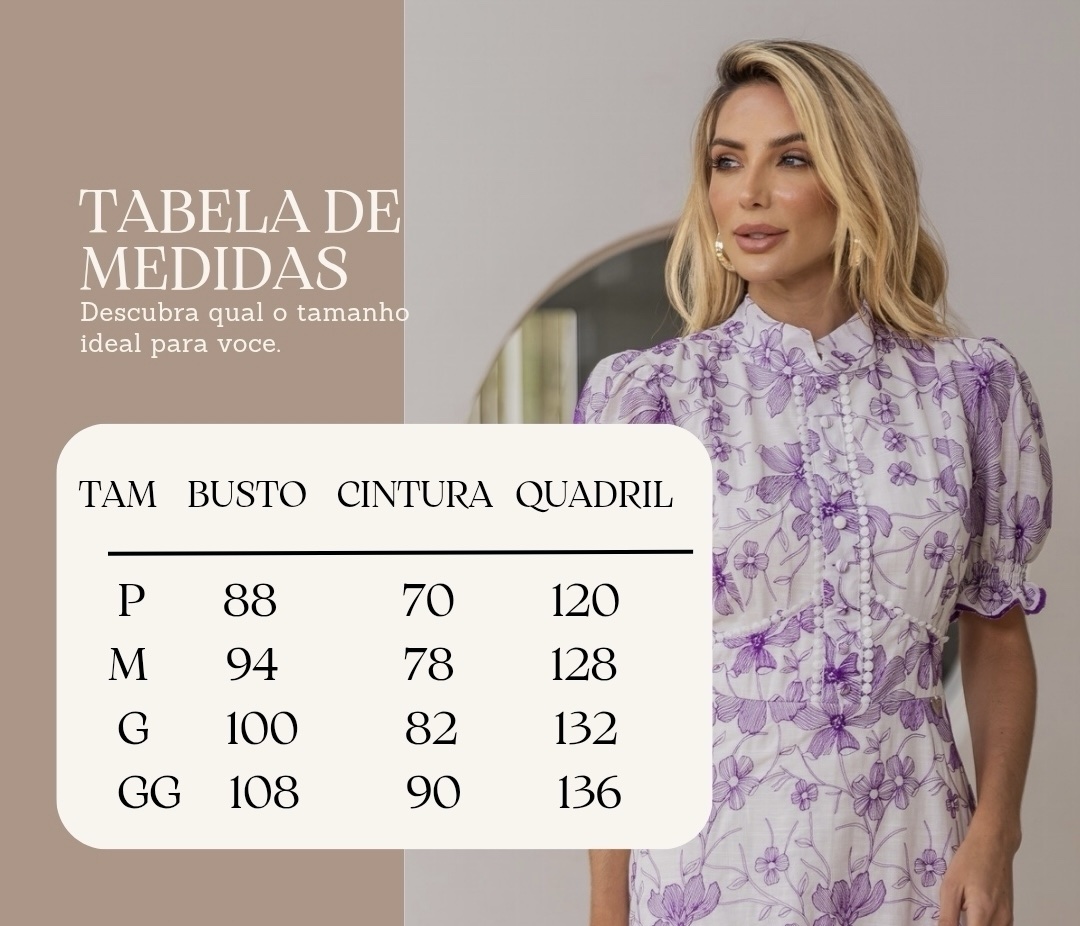 Vestido Max Midi Bordado Lilás - Imagem 4