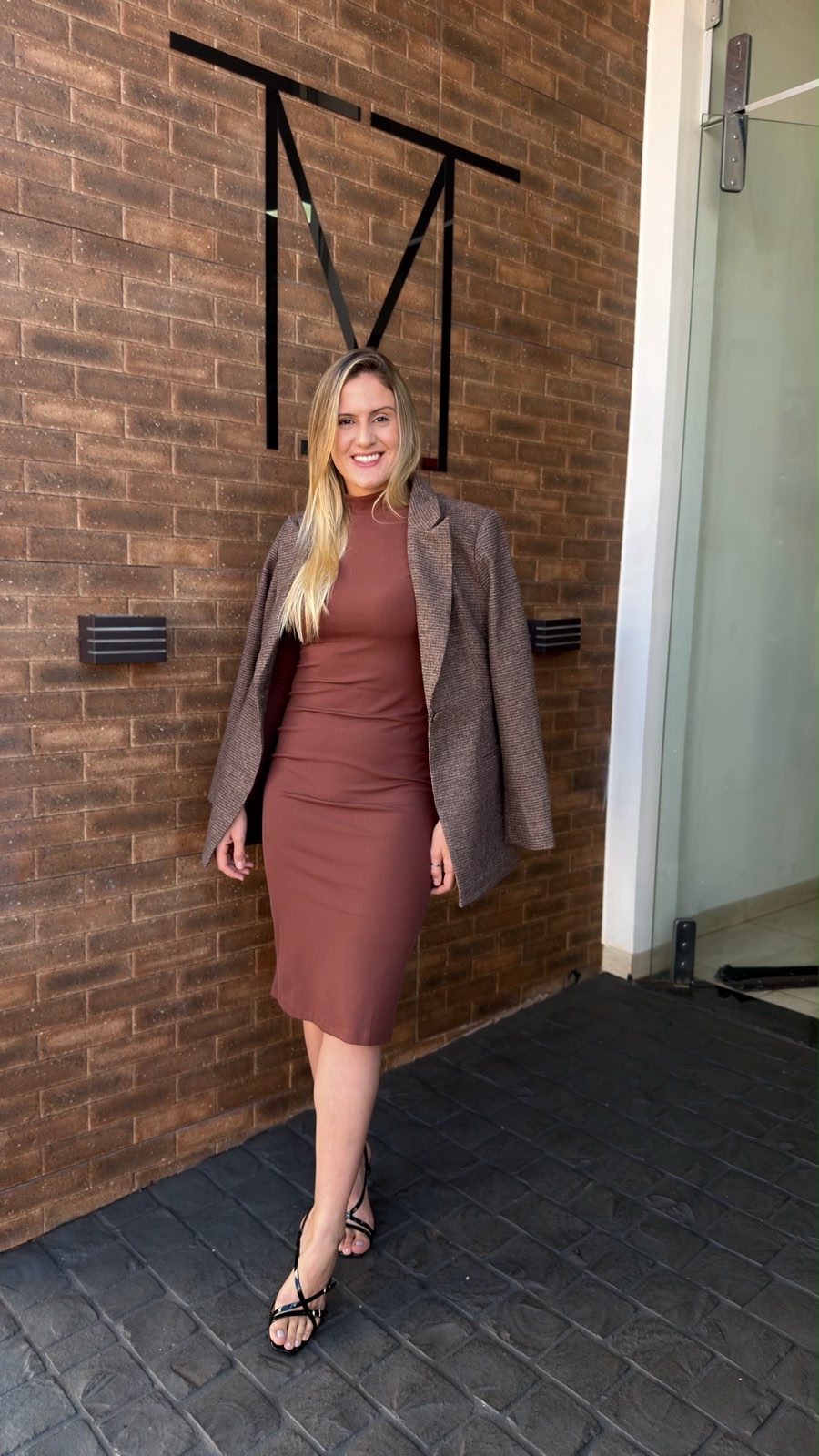 Vestido Midi Canelado